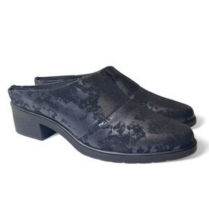 WALKING CRADLES Women's Black Metallic Caden Mule, NEW!! Size 8